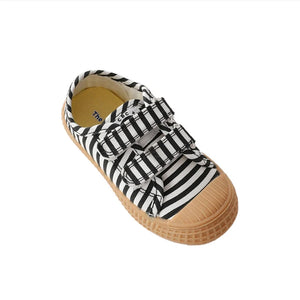 Spring Sneakers For Baby Children Kindergarten Indoor Canvas Shoes Boys Girls Cute Zebra Crossing Print Casual MartLion   