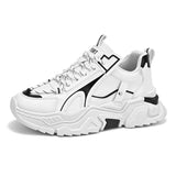 Casual Trendy Leather Shoes Classic Anti-slip Waterproof Sneakers Lightweight Running Men's Shoes MartLion WHITE 39 