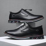 Men's Casual Leather Shoes Light Driving Flats Outdoor Sports Mart Lion   