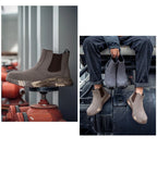 Welding Safety Boots For Men's Anti-smashing Industrial Work Shoes Male Puncture Proof Steel Toe Indestructible MartLion   