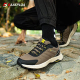 Baasploa Men's Hiking Shoes Wear Resistant Sneakers Non Slip Camping Outdoor Spring Autumn Waterproof MartLion   