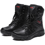 Men's Tactical Boots Waterproof Special Force Military Shoes Combat Tactical Sneakers Mart Lion Black Eur 39 