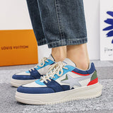 Men's Casual Sneakers Mixed Colors Stars Skateboard Flats Shoes Tennis Sport Running Non-slip Jogging Walking Trainers Mart Lion   