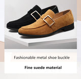Men's Shoes Trend Casual Suede Oxford Wedding Leather Dress Flats Zapatillas Hombre - MartLion