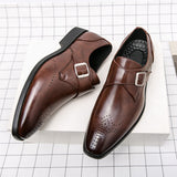 British Men's Dress Shoes Elegant Split Leather Formal Social Oxfords Mart Lion   