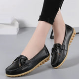 Woman Flats Shoes Ballet Flat Sneakers Genuine Leather Spring  Soft Moccasins Ladies Boat Ballerina Espadrilles Creepers MartLion   