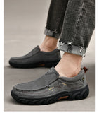 Golden Sapling Men's Loafers Genuine Leather Casual Shoes Retro Platform Flats Leisure Slip-on Footwear Party MartLion   
