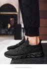 Men's Running Shoes Light Breathable Lace-Up Jogging Sneakers Anti-Odor Casual Mart Lion   