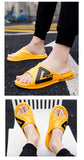 Men's Summer Slippers Anti-slip Thicken EVA Soft Slipper Beach Flip Flops House Bath Slippers Shower Sandals Mart Lion   