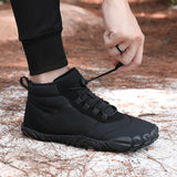 Men's Hiking Shoes Winter Barefoot Boots Waterproof Winter Sneakers Ankle Snow Plush Hiking Warm Sporting MartLion   