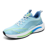 Ultralight Running Shoes Men's Mesh Breathalbe Athletic Jogging SportS Cushioning Ultralight Training Sneakers Mart Lion 1806ice blue 6.5 