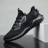 Men's Summer Causal Shoes Breathable Causal Sneakers Comfortable Loafers Vulcanize Non-slip Designer MartLion Black 39 