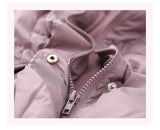 Neck Belted Duck Down Puffer Jackets Women Casual Winter Warm Short Coat Female Outwear Clothes MartLion   