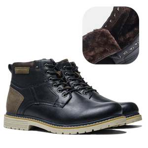 Men's Winter Shoes Warm Comfortable Non-Slip Winter Boots MartLion Winter Black 40 CHINA