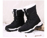 Winter cotton shoes high top snow boots women's outdoor casual warm non-slip plus velvet cotton Mart Lion   