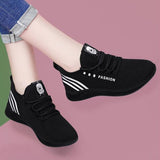 Women Casual Sports Shoes Breathable Mesh Platform Sneakers Mesh Tenis Feminino Basket Mart Lion   