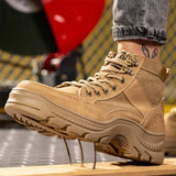 men's Indestructible Shoes Safety Boots Steel Toe Anti-smash Anti-puncture Work Outdoor Military Tactical MartLion   