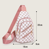 Design Women PU Leather Shoulder Messenger Chest Bag Ladies Crossbody Bags Pack Travel Chest Handbags Purse Mart Lion   