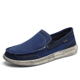 Summer Men's Canvas Boat Shoes Outdoor Lightweight Convertible Slip-On Loafer Casual Beach MartLion Blue 46 