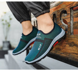 Mesh Men's Casual Shoes Summer Lightweight Sneakers Outdoor Walking Breathable Slip Loafers MartLion - Mart Lion