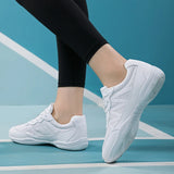 Girls White Cheerleading Shoes Lightweight Youth Cheer  Sneakers kids Breathable Dance fitness Shoes  women MartLion   