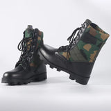 Lace Up Waterproof Outdoor Shoes Breathable Canvas Camouflage Tactical Combat Desert Ankle Boots Military Army Men's MartLion STYLE 4 39 