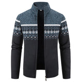  Men's Winter Knitted Cardigan Sweater Thick Warm Zip-Up Coat Thick Jacket Sweatshirts Cardigan Clothing MartLion - Mart Lion