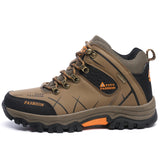 Hiking Shoes Men's Outdoor Hiking Boots Trekking High Top Mountain Climbing Trekking Sneakers Mart Lion Khaki Eur 39 