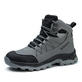 Safety Boots Men's Work Steel Toe Shoes Puncture-Proof Protective Indestructible Work MartLion Gray 38 