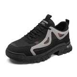 Classic Walking Outdoor Anti Slip Casual Men's Shoes Work Footwear Trendy Men's Sneakers MartLion black 39 