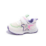 Autumn Winter Children Board Shoes Baby Soft Warm Sports Boys Girls Cotton Kids Mid-top Running MartLion 669 purple 28 