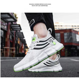 Men's Sneakers spring summer Mesh Breathable White Running Tennis Shoes Outdoor Sports Tenis Masculino Mart Lion   