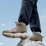  Outdoor Waterproof Hiking Shoes High-top Boots Sports Training Trekking Shoes Men's Non-slip Wear-resistant MartLion - Mart Lion