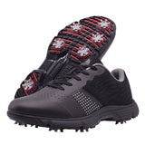 Men's Golf Shoes Waterproof Golf Sneakers Outdoor Golfing Spikes Shoes Jogging Walking Mart Lion Hei-2 8.5 