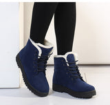 Women Boots Winter Ankle Winter Shoes Female Snow Mujer Warm Plush Mart Lion   