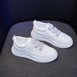 Spring Summer Shoes Women Sneakers Young Ladies Street Casual White Thick Sole MartLion GRAY 8.5 