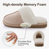 Plush Fur Slippers For Women Winter Fluffy House Shoes Warm Fuzzy Slippers Furry Suede Memory Foam Fur Slippers MartLion   