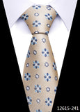 Tie For Men's Newest design Factory 7.5 cm Necktie Yellow Plaid Shirt Accessories Abraham Lincoln's birthday MartLion 12615-241  