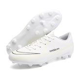 Men's Soccer Shoes Indoor Soccer Boots Outdoor Breathable Football Field Tf Fg Grass Training Sport Footwear Mart Lion White cd Eur 32 