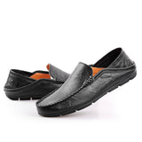 Leather Men's Shoes Casual Formal Loafers Moccasins Breathable Slip on Driving Mart Lion   
