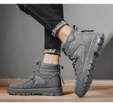  Ankle Boots Men's Spring Shoes High Top Military Outdoor Non-Slip Working Sport Casual MartLion - Mart Lion