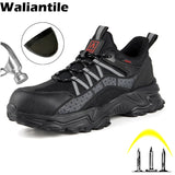 Protective Safety Shoes Men's Puncture Proof Anti-smashing Industrial Work Boots Steel Toe Indestructible Footwear MartLion   