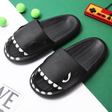 Breathable Men's Slippers Summer Outdoor Slides Massage Flip Flops Non-slip Flat Beach Sandals Shark Sneakers Shoes Mart Lion   