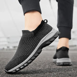 Casual Lightweight Loafers Non-slip Socks Shoes Men's Trend Knitted Breathable Walking MartLion   
