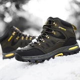 Super Warm Winter Hiking Shoes With Fur Waterproof Outdoor Hiking Boots Man Sneakers Antiskid Trekking Shoes MartLion   