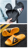 Men's Summer Slippers Anti-slip Thicken EVA Soft Slipper Beach Flip Flops House Bath Slippers Shower Sandals Mart Lion   