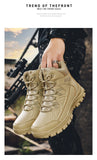  Tactical Boots Men's Waterproof Military With Side Zipper Military Shoes Husband Ultralight Mart Lion - Mart Lion