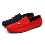 Suede Casual Shoes Men's Soft Sole Shoes Slip-On Loafers Moccasins Driving Mart Lion   