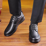Men's Genuine Leather Handmade Shoes Soft Anti-slip Rubber Office Loafers Casual Leather Soft Mart Lion   