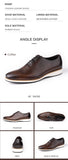 Men's Dating Wedding Leather Shoes Casual Genuine Cow Leather Sneakers Flat Dress Driving Luxury Handmade MartLion   